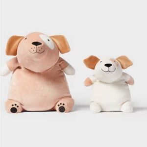 Pillowfort weighted sensory plush dog bundle dog and baby